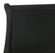 Elements International Louis Philippe Full Panel Bed in Black - Vida Furniture (Laredo,TX)