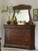 Elements International Chateau Sleigh Bureau in Cherry - Vida Furniture (Laredo,TX)