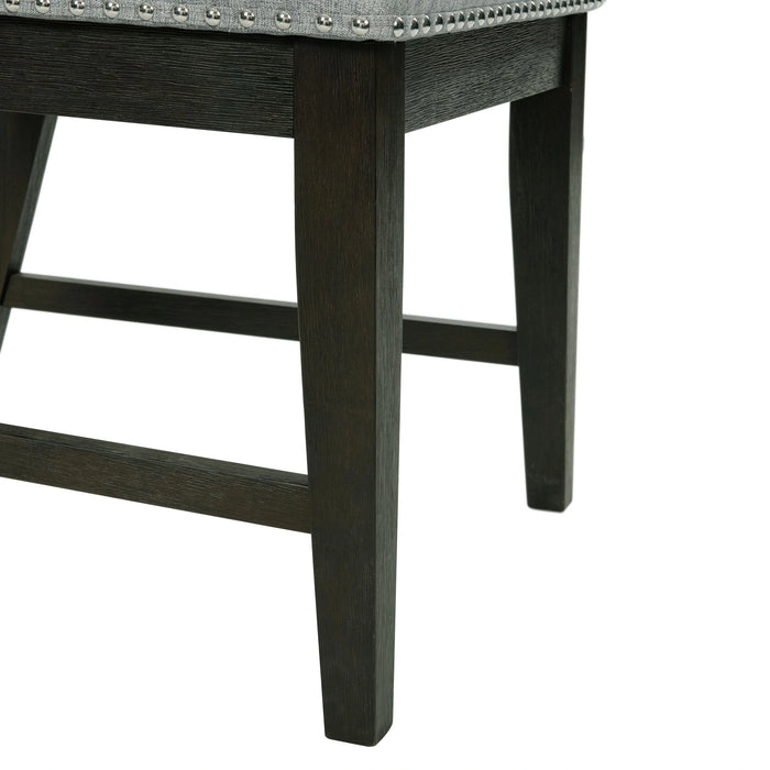 Donovan 5PC Standard Height Dining Set-Table and Four Side Chairs in Gray