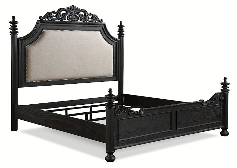 Crown Mark Furniture Kingsbury King Panel Bed in Black B1130-K - Vida Furniture (Laredo,TX)
