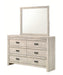 Crown Mark Furniture Valor 6 Drawer Dresser in Gray - Vida Furniture (Laredo,TX)