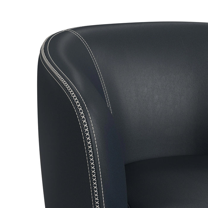 Vito Swivel Chair in Pebble Navy