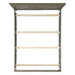 Elements International Versailles Queen Wooden Panel Bed with Low Footboard in Grey - Vida Furniture (Laredo,TX)