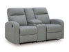 Gauntlet Reclining Loveseat with Console - Vida Furniture (Laredo,TX)