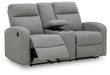 Gauntlet Reclining Loveseat with Console - Vida Furniture (Laredo,TX)
