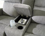Gauntlet Reclining Loveseat with Console - Vida Furniture (Laredo,TX)
