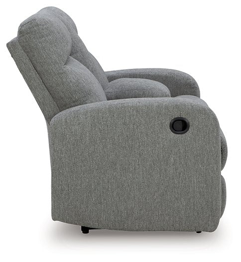 Gauntlet Reclining Loveseat with Console - Vida Furniture (Laredo,TX)