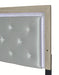 Crown Mark Furniture Jaylen King Upholstered Panel Bed in Gray - Vida Furniture (Laredo,TX)