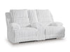 Rhines Falls Power Reclining Loveseat with Console - Vida Furniture (Laredo,TX)