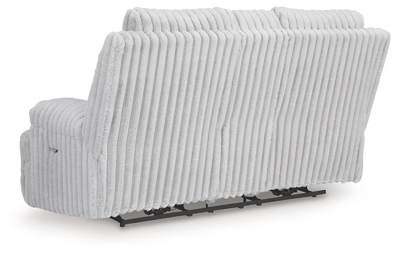 Rhines Falls Power Reclining Loveseat with Console - Vida Furniture (Laredo,TX)