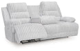 Rhines Falls Power Reclining Sofa with Drop Down Table - Vida Furniture (Laredo,TX)