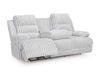 Rhines Falls Power Reclining Sofa with Drop Down Table - Vida Furniture (Laredo,TX)
