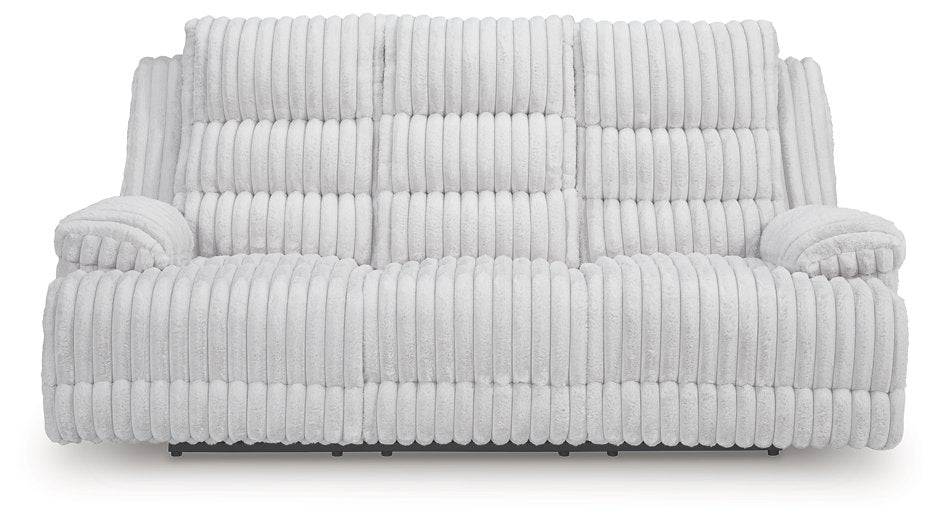 Rhines Falls Power Reclining Sofa with Drop Down Table - Vida Furniture (Laredo,TX)