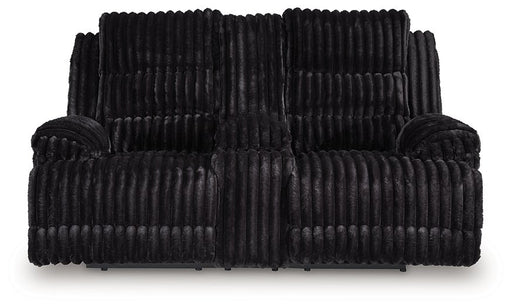 Rhine Falls Reclining Loveseat with Console - Vida Furniture (Laredo,TX)