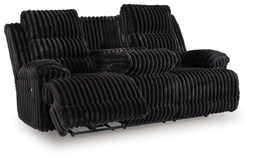Rhine Falls Power Reclining Sofa with Drop Down Table - Vida Furniture (Laredo,TX)