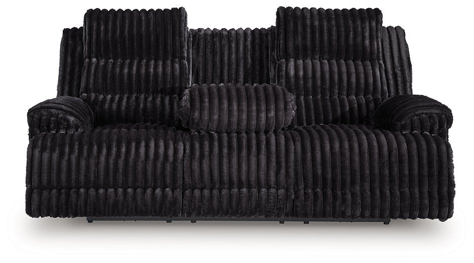 Rhine Falls Power Reclining Sofa with Drop Down Table - Vida Furniture (Laredo,TX)