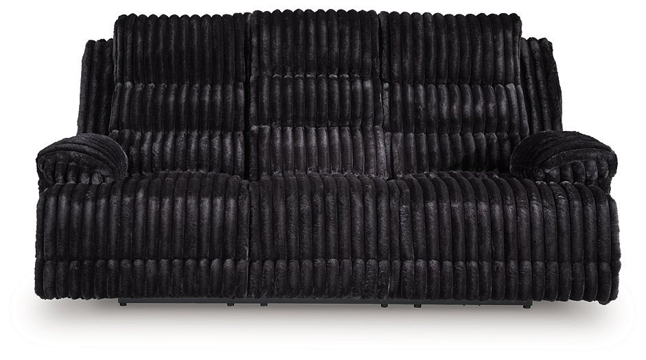 Rhine Falls Power Reclining Sofa with Drop Down Table - Vida Furniture (Laredo,TX)