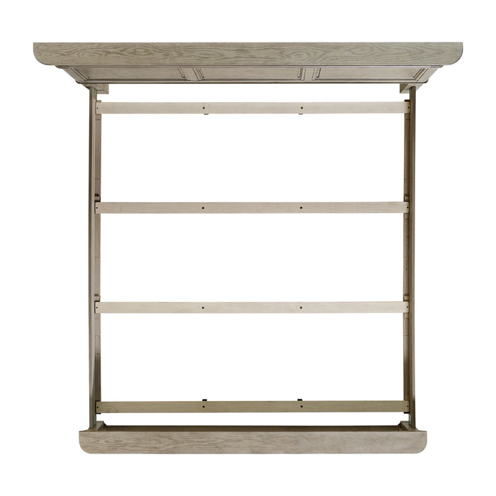 Whit-Ash Bedroom Set with 2 Nightstands in Light Grey