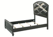 Crown Mark Furniture Adira Queen Upholstered Panel Bed in Silver B7880-Q - Vida Furniture (Laredo,TX)