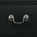 Elements International Louis Philippe Nightstand in Black - Vida Furniture (Laredo,TX)
