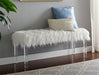 Crown Mark Furniture Fatima Bench in White - Vida Furniture (Laredo,TX)