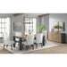 Elements International Breckenridge Dining Table in Black/Oak - Vida Furniture (Laredo,TX)