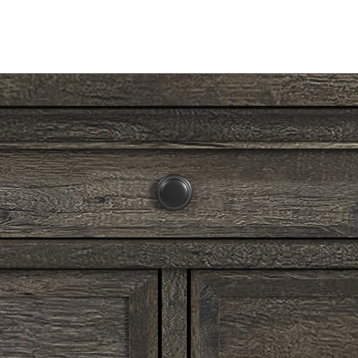 Park Ridge Bedroom Set with 2 Nightstands in Charcoal