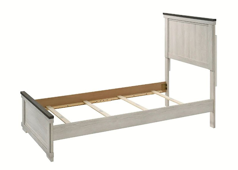 Crown Mark Furniture Leighton Full Panel Bed in White B8180-F - Vida Furniture (Laredo,TX)