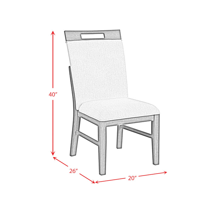 Transcend Side Chair with Light Grey Fabric in Charcoal (2 Per Carton)