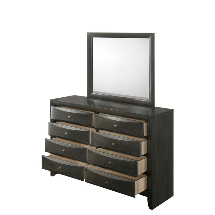 Crown Mark Emily Mirror in Grey - Vida Furniture (Laredo,TX)