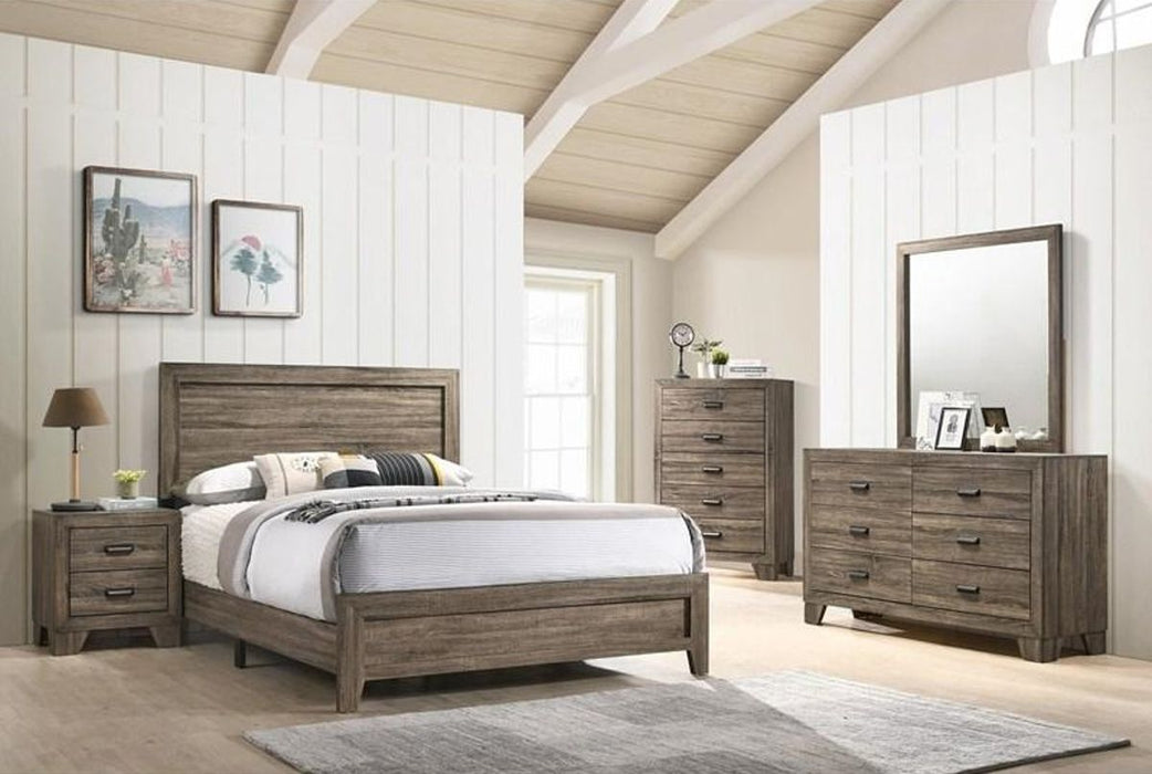 Crown Mark Millie Mirror in Grey - Vida Furniture (Laredo,TX)