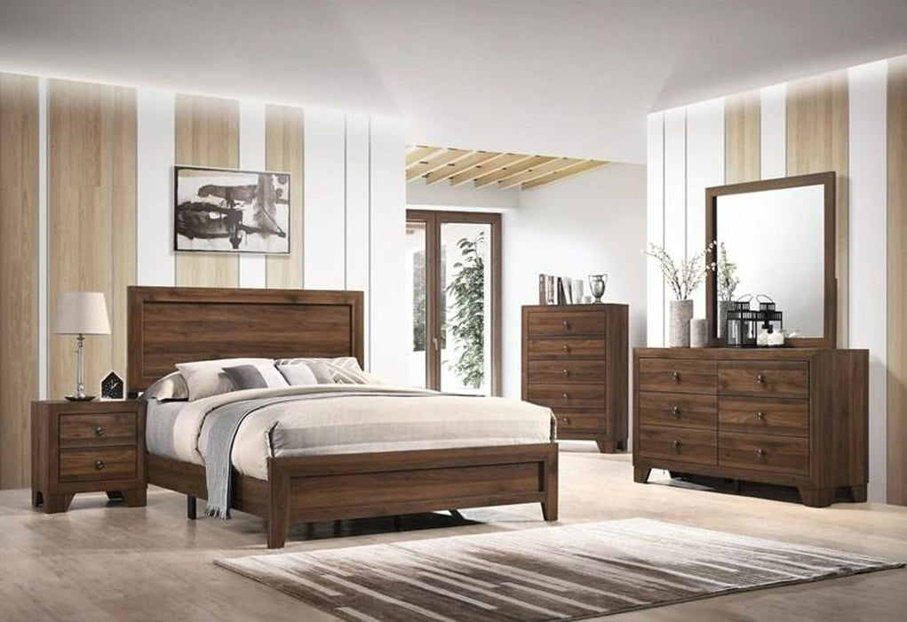 Crown Mark Millie Mirror in Brown Cherry - Vida Furniture (Laredo,TX)