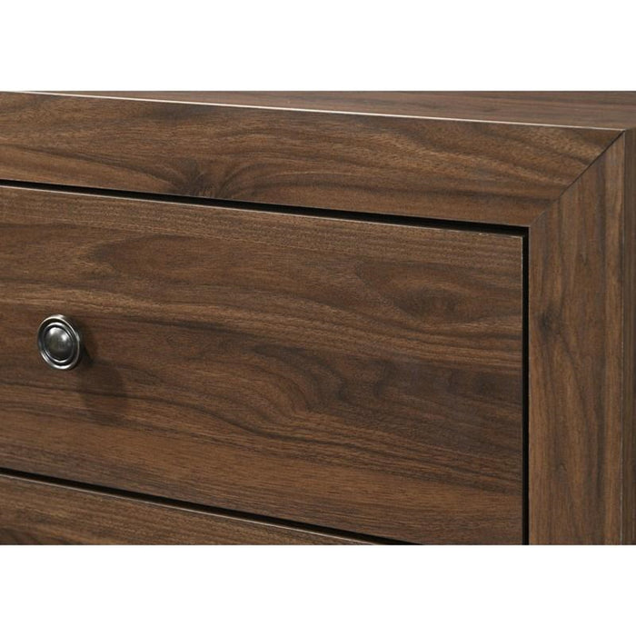 Crown Mark Millie Nightstand in Brown Cherry - Vida Furniture (Laredo,TX)