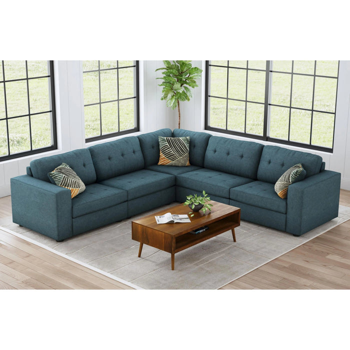 Options One Corner in Palmer Plus Teal with 1 Pillow 20"ÔøΩ
