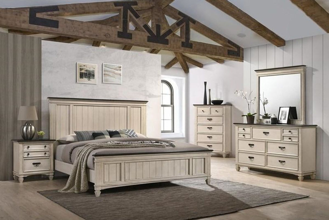 Crown Mark Sawyer Mirror in Two-Toned - Vida Furniture (Laredo,TX)