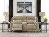 Next-Gen DuraPella Power Reclining Loveseat with Console - Vida Furniture (Laredo,TX)