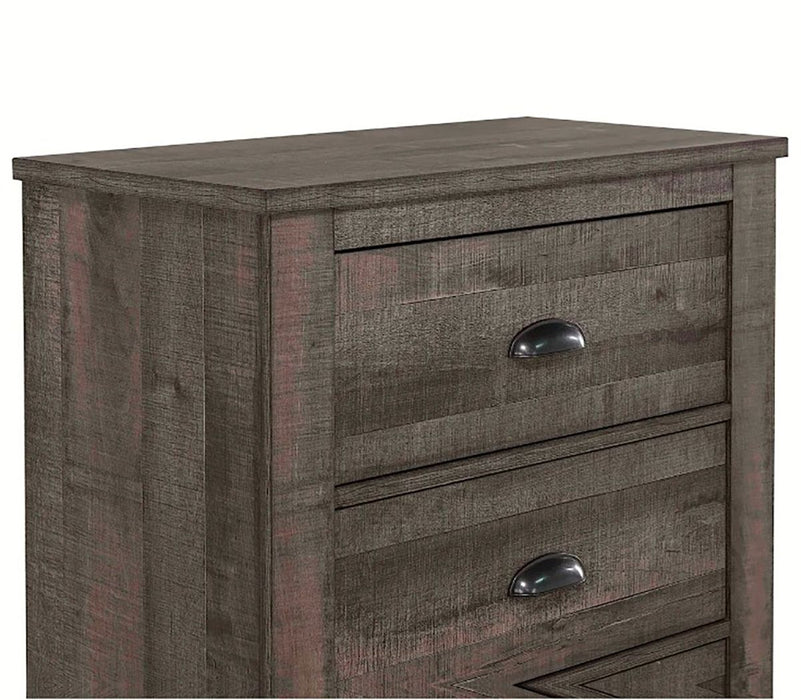 Crown Mark Furniture Coralee 5 Drawer Chest in Gray - Vida Furniture (Laredo,TX)