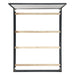 Elements International Versailles Queen Upholstered Panel Bed in Black - Vida Furniture (Laredo,TX)