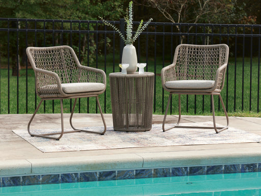 Majors Beach Outdoor Table and 2 Chairs - Vida Furniture (Laredo,TX)