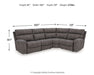 Next-Gen DuraPella Power Reclining Sectional - Vida Furniture (Laredo,TX)