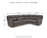Next-Gen DuraPella Power Reclining Sectional - Vida Furniture (Laredo,TX)