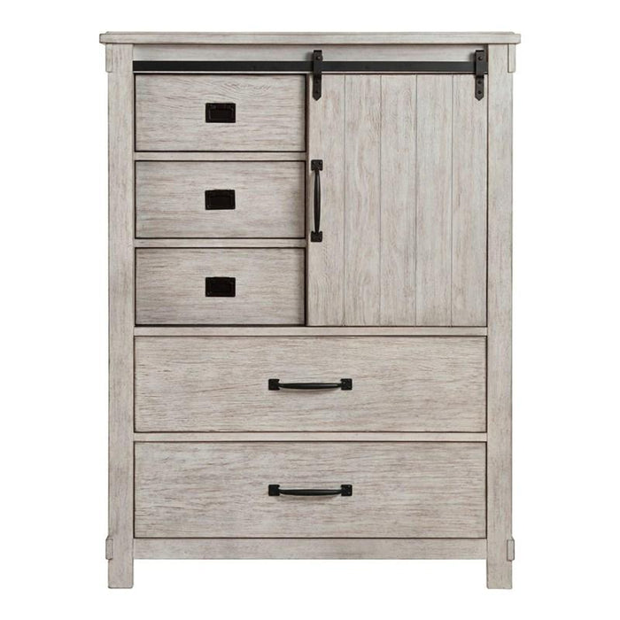 Elements International Scott Chest in White - Vida Furniture (Laredo,TX)