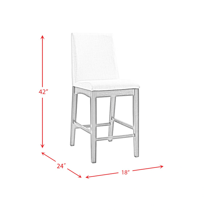 Dapper Counter Side Chair (Grey Finish) (Two Per Carton)
