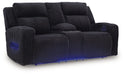 Forest Lake Power Reclining Loveseat with Console - Vida Furniture (Laredo,TX)