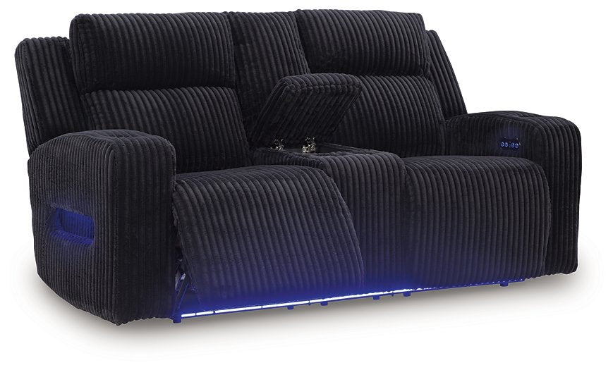 Forest Lake Power Reclining Loveseat with Console - Vida Furniture (Laredo,TX)