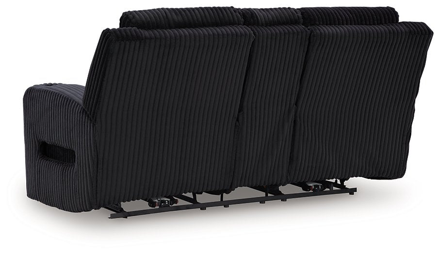 Forest Lake Power Reclining Loveseat with Console - Vida Furniture (Laredo,TX)