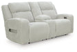 Forest Lake Power Reclining Loveseat with Console - Vida Furniture (Laredo,TX)