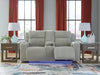 Forest Lake Power Reclining Loveseat with Console - Vida Furniture (Laredo,TX)