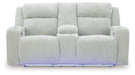 Forest Lake Power Reclining Loveseat with Console - Vida Furniture (Laredo,TX)