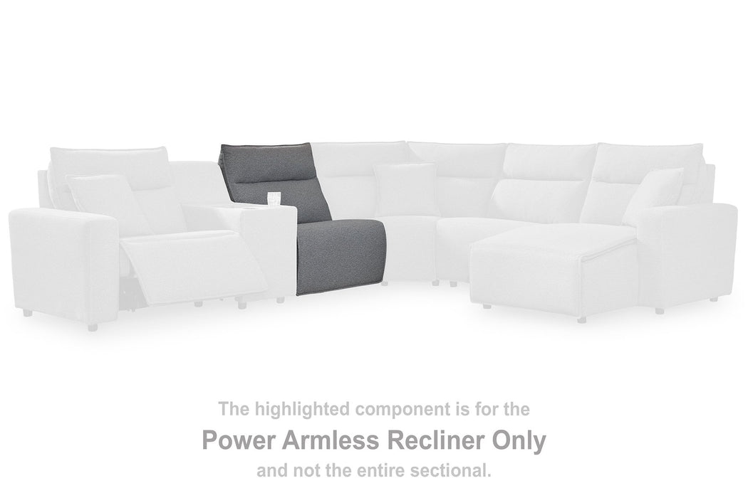 Modmax Power Reclining Sectional with Chaise - Vida Furniture (Laredo,TX)